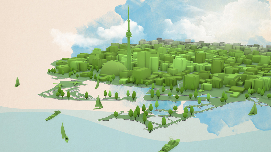 3D map of toronto
